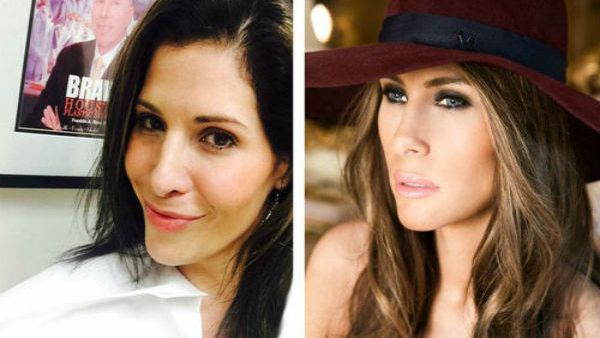 ميلانيا ترامب وشبيهتها كلوديا ميلانيا ترامب وشبيهتها كلوديا