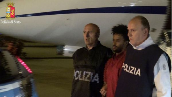 Mered Medhanie was extradited to Italy from Sudan. (AFP/Handout Photo)