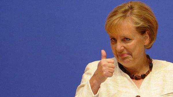  Angela Merkel was present, along with Vladimir Putin when the events took place. (AFP)