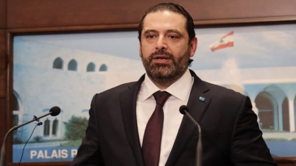 Lebanese Prime Minister Saad Hariri addressed the media after announcing the new cabinet during a press conference at the presidential palace in Baabda. (AFP/ File Photo)