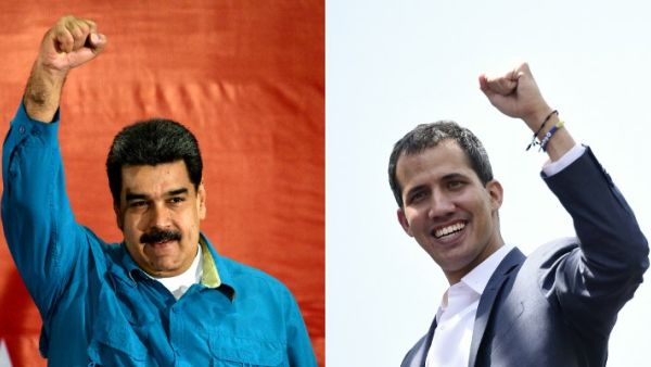 Venezuelan President Nicolas Maduro (L) and opposition leader Juan Guaido (R). (AFP/ File Photo)