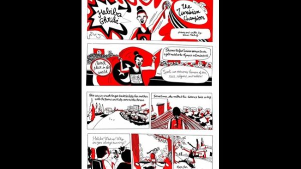 Lebanese comic magazine Samandal has depicted the struggle of  Arab women. (Samandal  Photo)