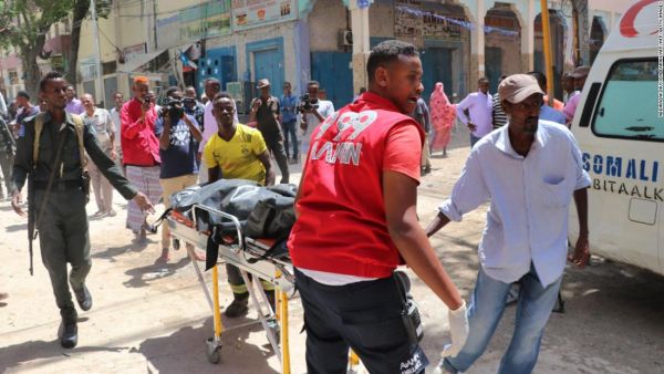 car bombing against a shopping mall in the Somali capital kills 10. (Twitter)