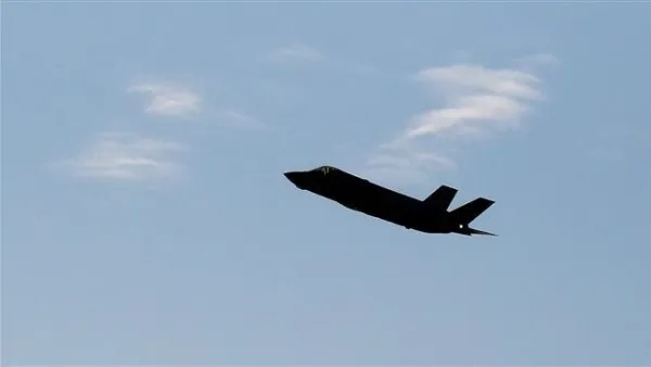 US Marine Corps (USMC) F-35B stealth combat aircraft performing air maneuvers during the 2018 Bahrain International Airshow (BIAS). (AFP)