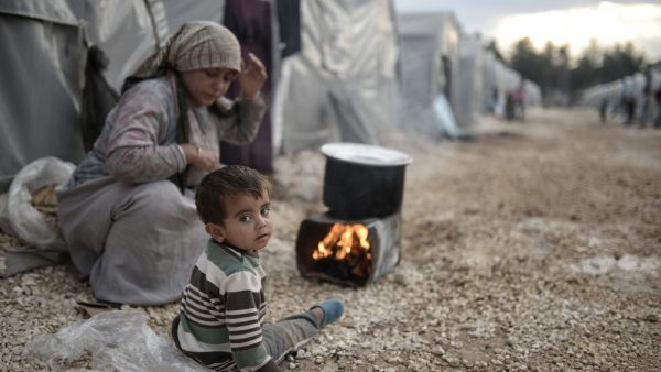 Syrian refugees families who came from Kobani district living in refugees tent in Suruc district. (Shutterstock/ File Photo)