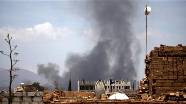 Smoke rising following Saudi airstrike  targeting the al-Dailami Airbase in Yemeni capital Sana’a. (AFP/ File Photo) Smoke rising following Saudi airstrike  targeting the al-Dailami Airbase in Yemeni capital Sana’a. (AFP/ File Photo)