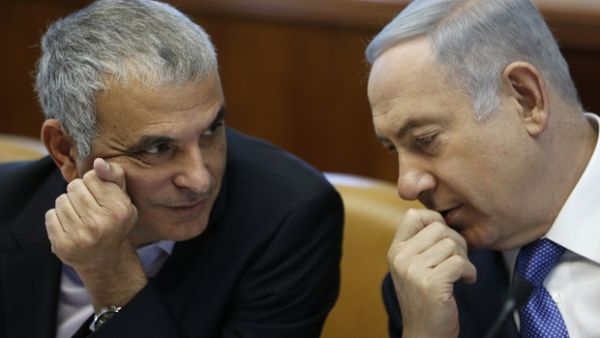 Hush-hush talks: Israeli Prime Minister Benjamin Netanyahu deliberates with Moshe Kahlon, Israel's Finance Minister (AFP/File Photo)	