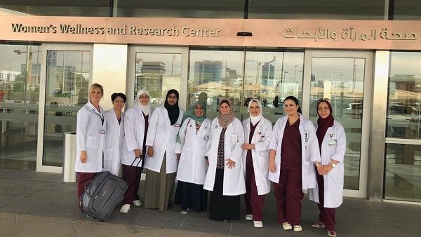 Ms. Haila Johar, Executive Director of Nursing at the Women’s Wellness and Research Center is pictured with the Postnatal Midwifery Home Care Program team