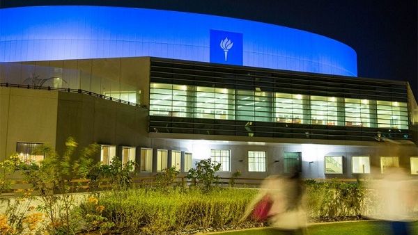 NYUAD turns blue for Autism Awareness.