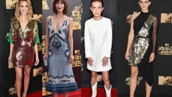 أفضل إطلالات النجمات على السجادة الحمراء في حفل MTV MOVIE AWARDS‎