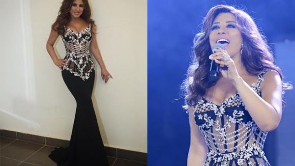 صور نجوى كرم ملكة بالفستان الأسود بتوقيع نيكولا جبران