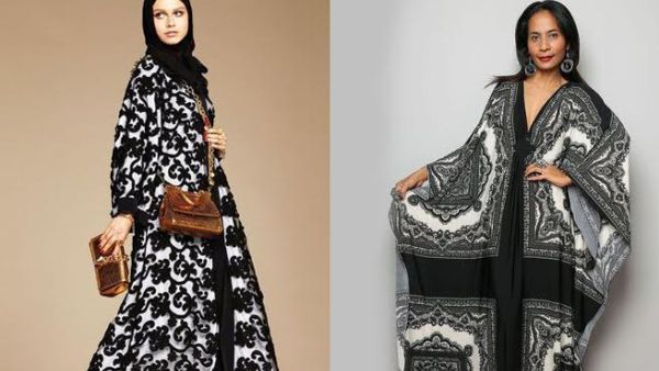 عبايات عملية وعصرية باللونين الأبيض والأسود
