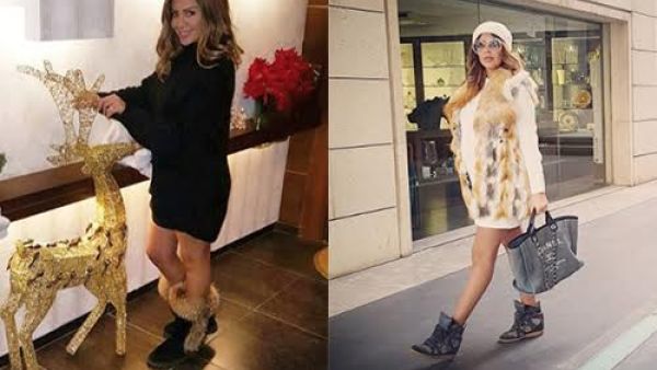 تتمتع أمل بوشوشة بأناقة ملفتة للغاية في شهور حملها