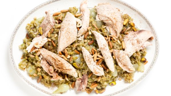 طريقة عمل الفريكة بالدجاج