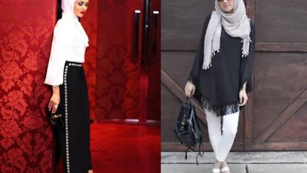 يمكنك أن تستلهمي إطلالتك بالأبيض والأسود مع الحجاب في مقابلة العمل