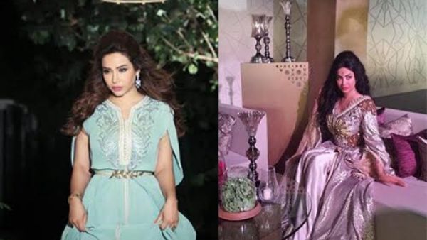 صور الإعلامية لجين عمران بالقفطان المغربي ملكة على عرش الأناقة

