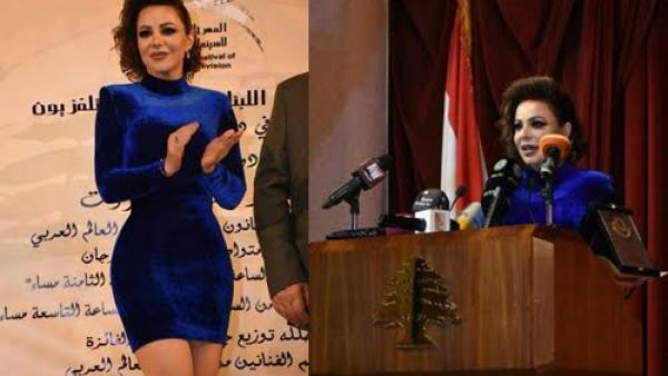 إطلالة جريئة لسوزان نجم الدين في المهرجان اللبناني للسينما والتليفزيون