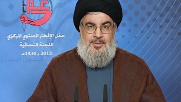 A Saudi-owned television program broadcast a comedy skit making fun of the Hezbollah leader, sparking protests in Beirut. (AFP/File) A Saudi-owned television program broadcast a comedy skit making fun of the Hezbollah leader, sparking protests in Beirut. (AFP/File)