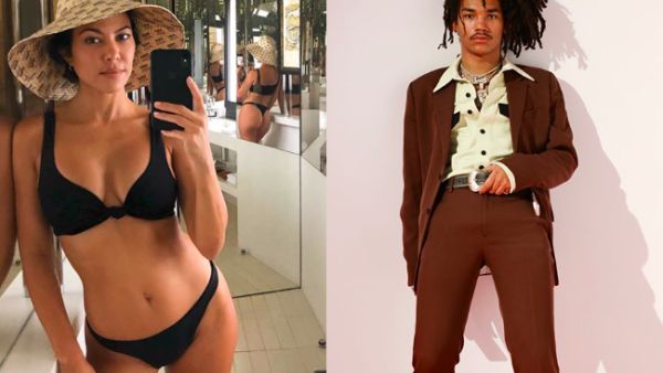 Kourtney's new romance comes just weeks after she split from her toyboy lover Younes Bendjima (Source: kourtneykardash - lukasabbat - Instagram)