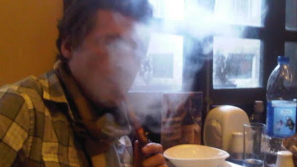Argileh is a big fancy pipe with water in the bottom to cool down the smoke as it enters through the flavored tobacco at the top and out the long pipe. [hummusff]