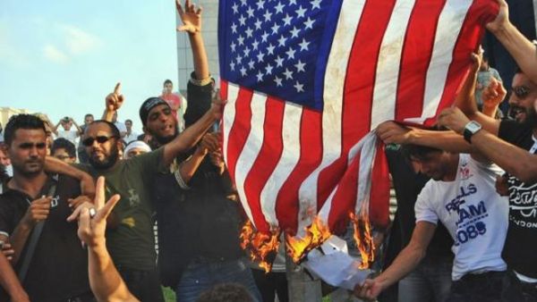 من الاحتجاجات ضد الفيلم/ارشيف