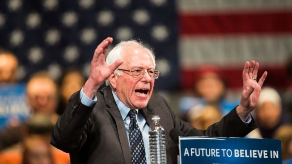 US Democratic presidential candidate Bernie Sanders speaks during a rally at Safeco Field in Seattle. (AFP/File) 