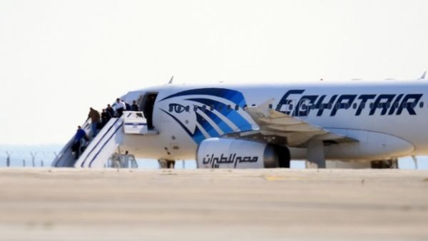 EgyptAir passengers leave the aircraft. (AFP/File)