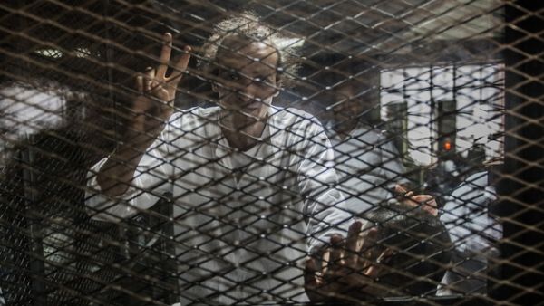 Photographer Mahmoud Abdel Shakour appears in an Egyptian court in August 2016. (AFP/File)