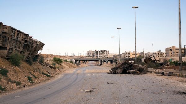 Under the truce deal, the main route into Aleppo, the Castello Road, would be demilitarised allowing aid convoys to enter from Turkey. (AFP/Karam al-Masri)