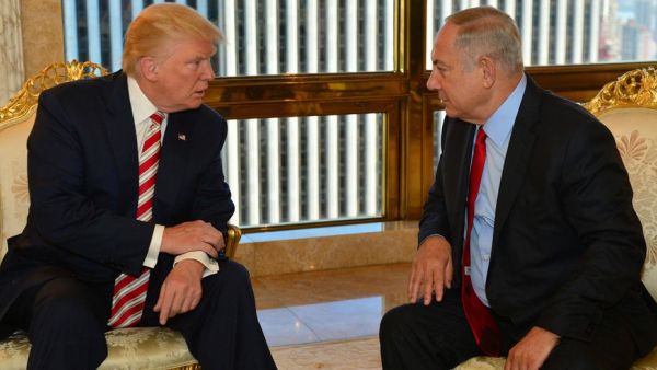 Donald Trump and Benyamin Netanyahu. (AFP/File)