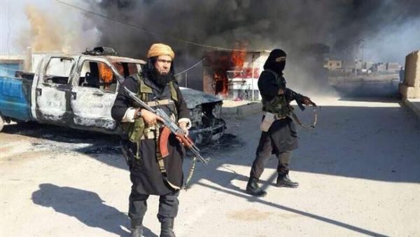 The file photo shows Abu Wahib (L), a top commander of the Daesh. (AFP/File)