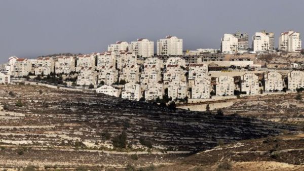 The West Bank settlement of Efrat is seen on September 1, 2014. Settlements are colonies built on stolen Palestinian land and are considered illegal under international law. (AFP/File)