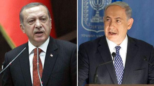 Turkish president Erdogan (L) and Israeli Prime Minister (R). (File photo)