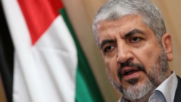 Islamist Hamas movement chief Khaled Meshaal answers AFP journalists' question during an interview. (AFP/File)