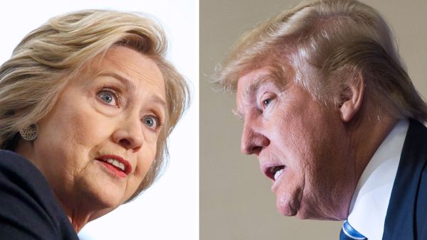 Hillary and Donald go head to head tonight in the final eve of the elections. (AFP/File)