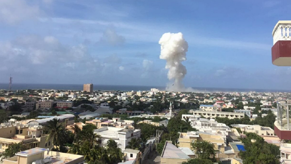 There are several buildings used by the United Nations near the airport, as well as barracks used by African Union troops, who are in Somalia to help the government fight against al-Shabaab. (Twitter/Amichai Stein)