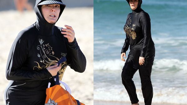 Famous chef Nigella Lawson sported a burkini on Australian Bondi beach in 2011, sparking debates over whether she was forced to wear it and how controlling her (now ex-) husband Charles Saatchi was of her body. (File photo) 