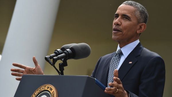 US President Bararck Obama makes a statement at the White House in Washington, DC. (AFP/File)