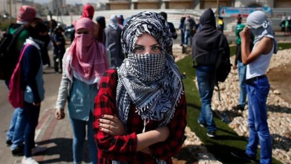 Young Palestinian women are increasingly taking part in anti-Israeli protests in the occupied West Bank. (AFP/File)