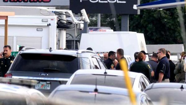 Police officers outside Pulse nightclub after the fatal shooting in Orlando, Florida. (AFP/File)