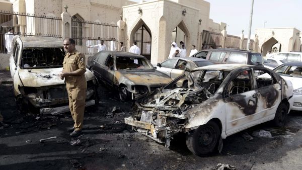 A Daesh affiliate in Saudi Arabia claimed on Sunday that its militants detonated two explosive devices in front of a police station in the city of al-Dalam, setting fire to three police vehicles. (AFP/File)