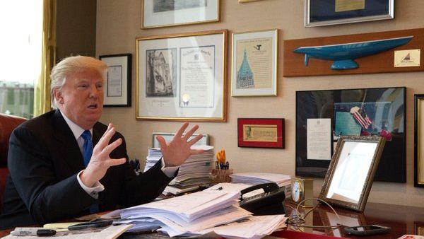 Trump has often given conflicting accounts on issues including his tax plan, abortion and transgender people accessing public toilets. (Twitter)