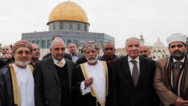 وزير الشؤون الخارجية العماني يوسف بن علوي بن عبدالله يزور المسجد الاقصى