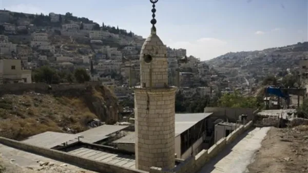 مئذنة أحد مساجد القدس القديمة
