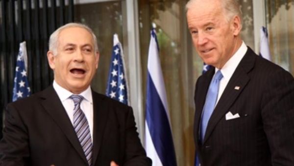 نتانياهو (يسار) وجو بايدن