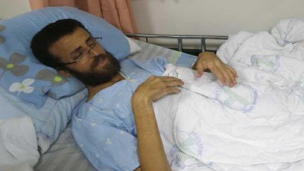 الاسير محمد القيق والمضرب عن الطعام منذ 89 يوما