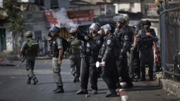 عناصر من الشرطة الاسرائيلية في وادي جوز
