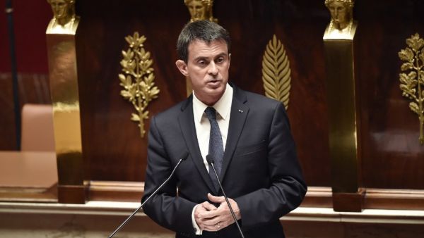 French Prime Minister Manuel Valls will meet with Israeli and Palestinian officials during a visit later in May. (AFP/Eric Feferberg)
