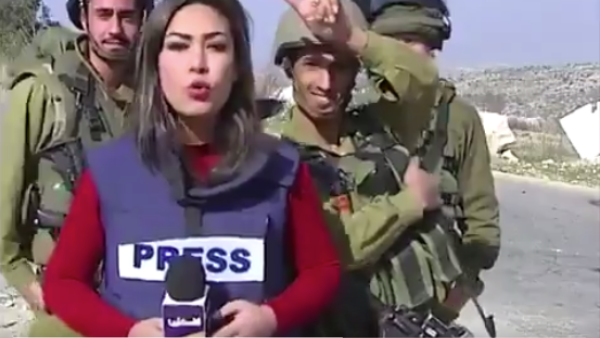 Palestinian TV from Aboud village, Ramallah (Twitter)