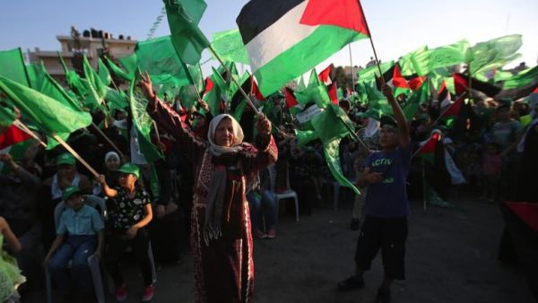 The rally in Gaza was held in support of Palestinian unity between Hamas and Fatah (File-AFP) The rally in Gaza was held in support of Palestinian unity between Hamas and Fatah (File-AFP)